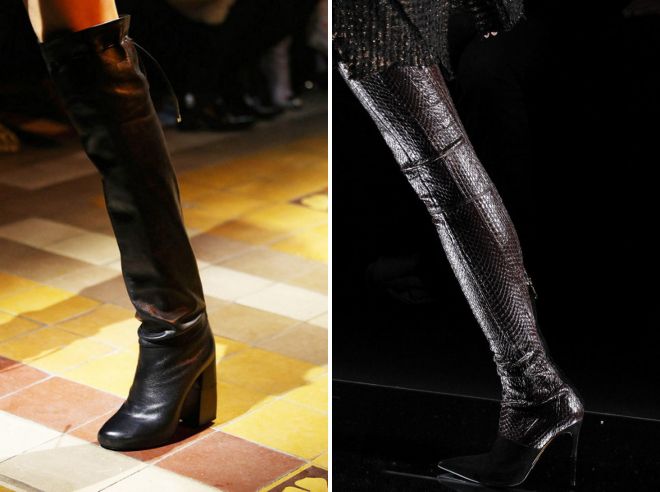 черные ботфорты