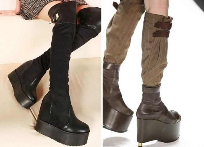 ботфорты на платформе