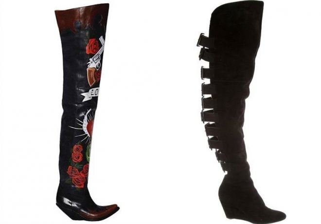 высокие ботфорты