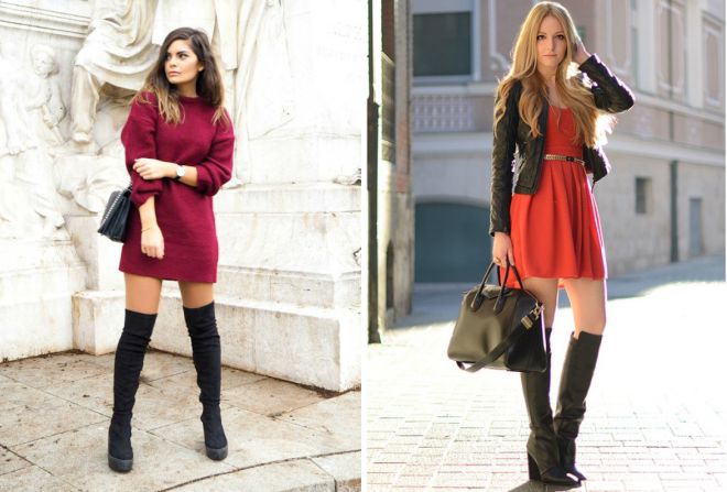 ботфорты на танкетке