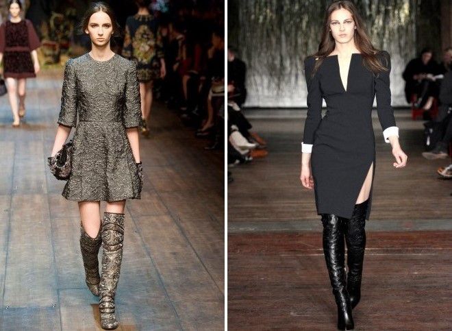 ботфорты с платьем