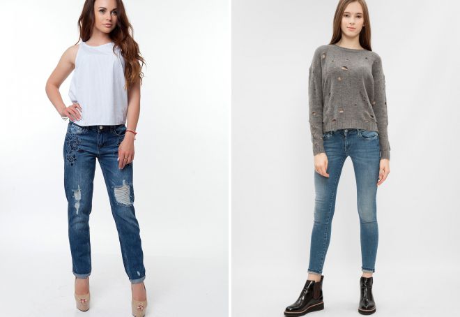 классическая обувь с джинсами