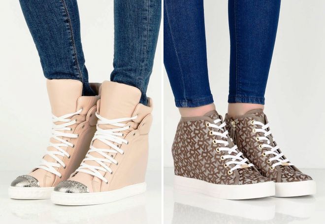 женские кеды на танкетке