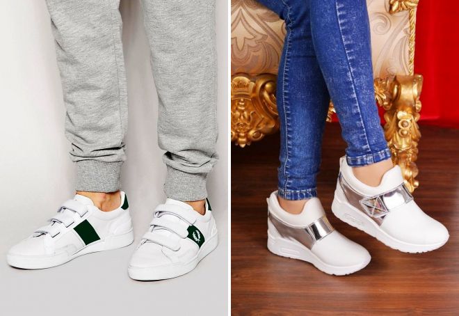 женские кеды на липучках