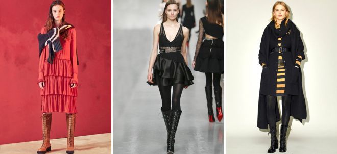 высокие осенние ботинки