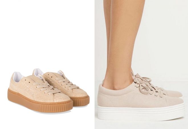 модные кроссовки на платформе