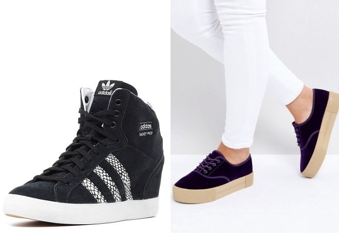  модные кроссовки на платформе