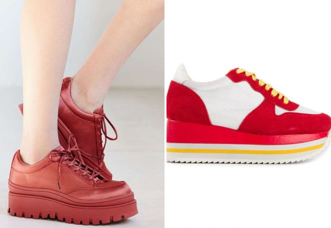  женские кроссовки на платформе