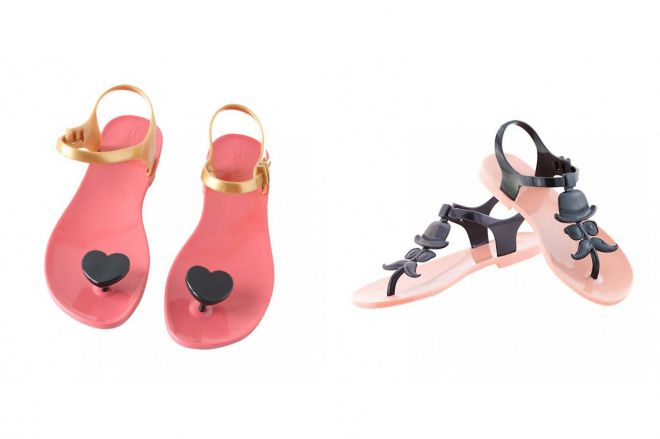 резиновые летние сандалии