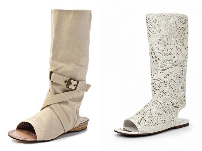 летние сапоги сандалии