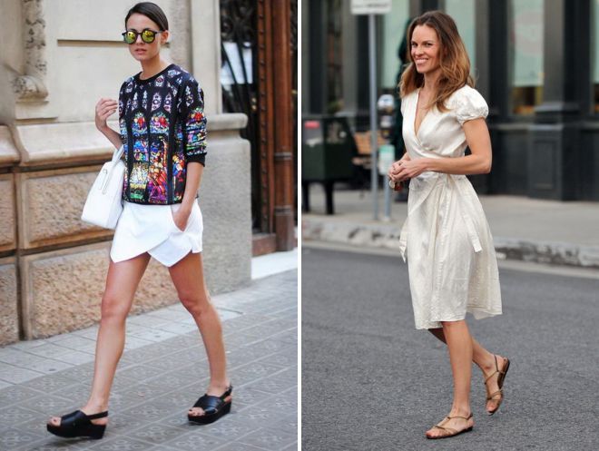 с чем носить летние сандалии