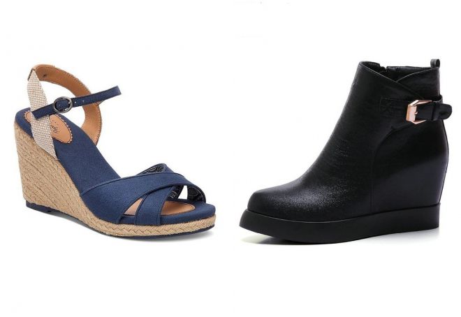 удобная обувь на танкетке