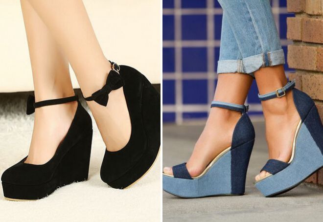 обувь на танкетке 2018