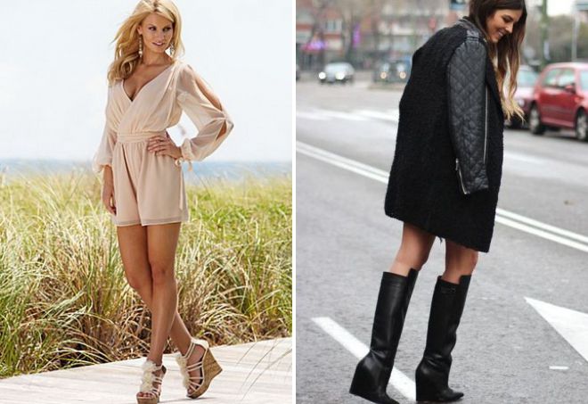 с чем носить обувь на танкетке