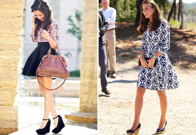 наряд под обувь на танкетке