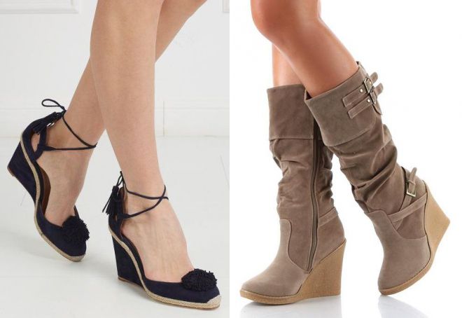 летняя обувь на танкетке 2018