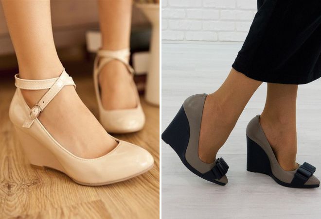 женская обувь на танкетке