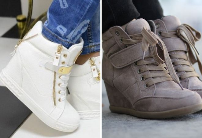 спортивная обувь на танкетке