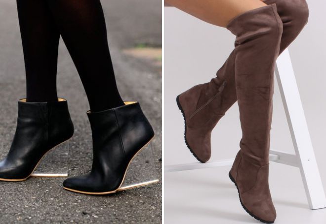  осенняя обувь на танкетке