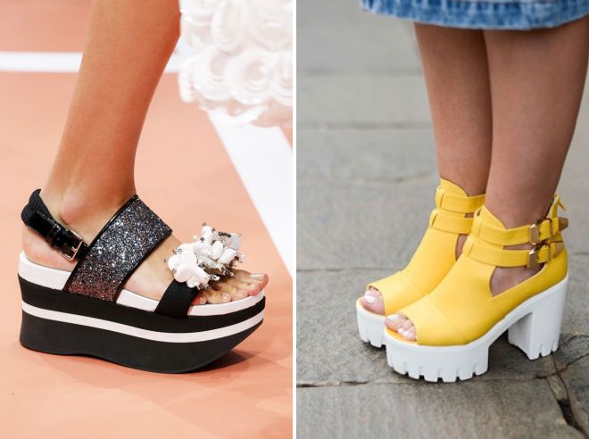 удобная обувь на платформе