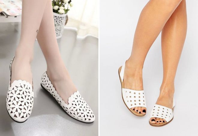 летние туфли с перфорацией