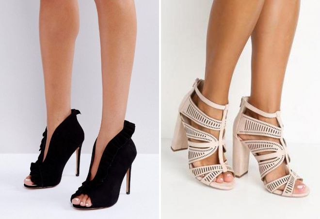 летние туфли ботильоны