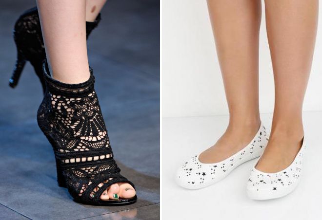 летние туфли из текстиля