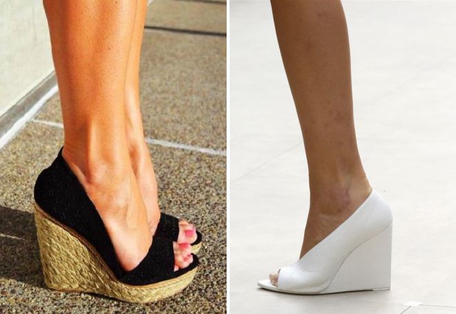 летние туфли на танкетке