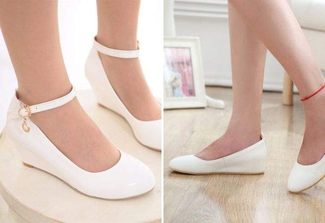 стильные белые балетки