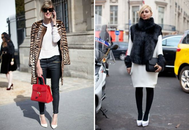 с чем носить белые туфли