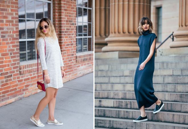 стильные кожаные слипоны