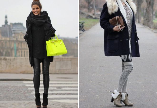 с чем носить ботильоны с мехом