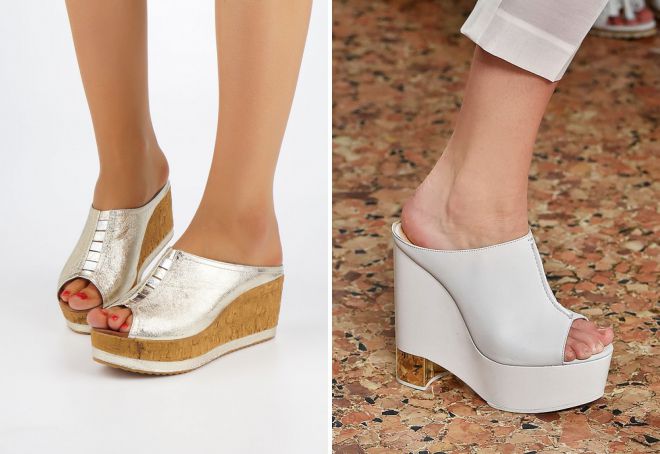женские сабо на платформе