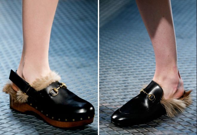 женские утепленные сабо
