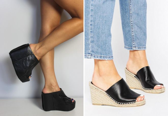 сабо на танкетке