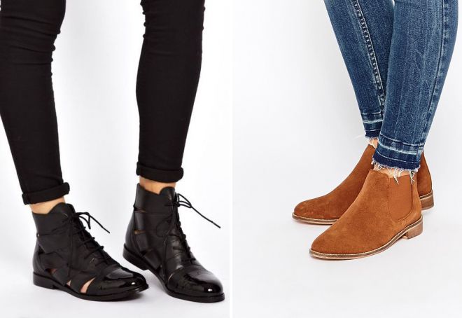 ботильоны без каблука 2018