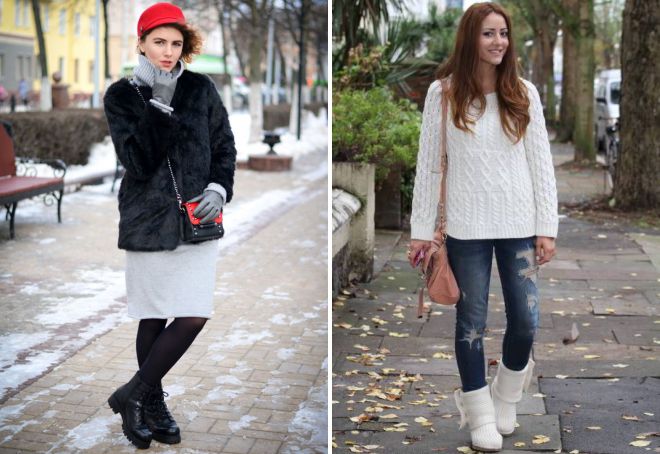 с чем носить ботильоны без каблука