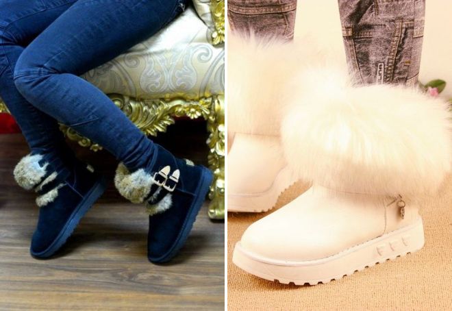 угги с натуральным мехом
