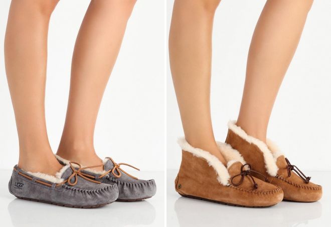 женские угги мокасины