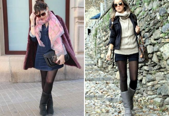 женские высокие угги