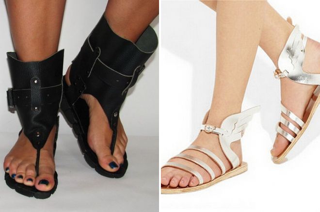 высокие женские сандалии