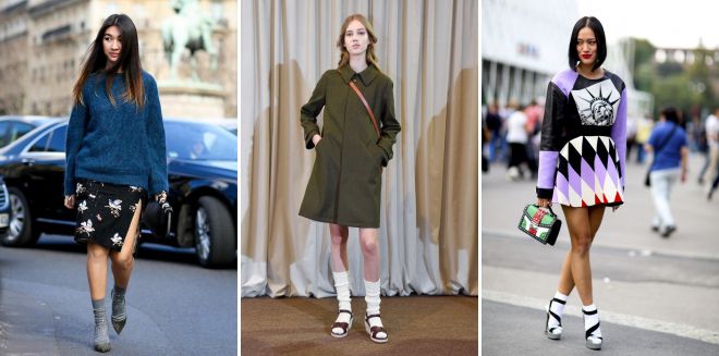 сандалии с носками