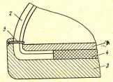 Рис. 54. Конструкция обуви клеепрошивного метода крепления