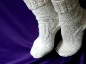 Шерстяные тонкие носки